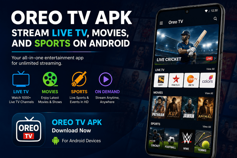 Oreo TV APK Download: Stream Live TV, Movies, and Sports on Android
